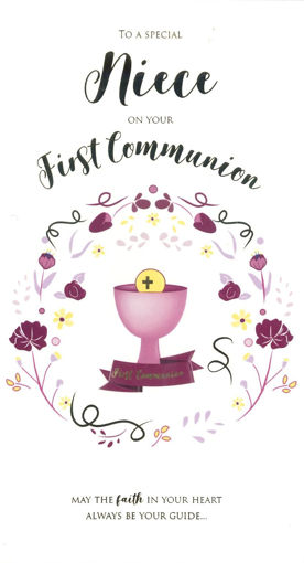 Picture of NIECE FIRST COMMUNION CARD
